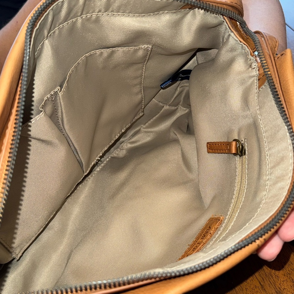 American Leather Co. Tan Satchel Handbag - Picture 4 of 7